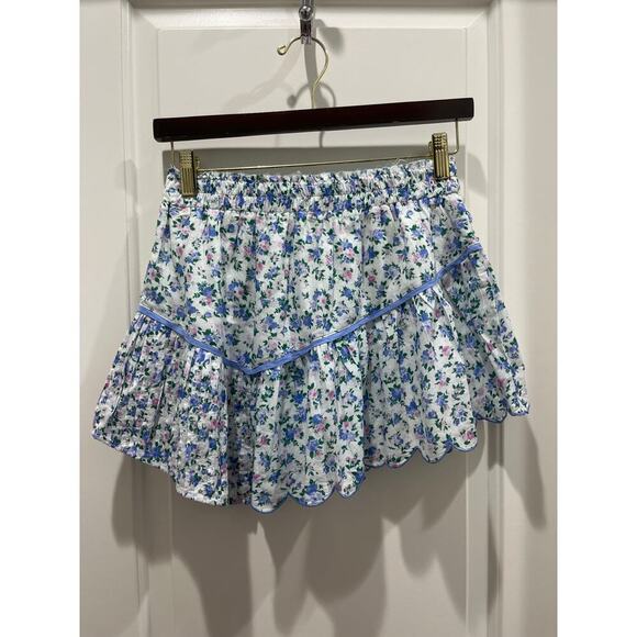 LoveShakeFancy Memphis Mini Skirt in Blue Jay Song Sz 00 P - Picture 8 of 9